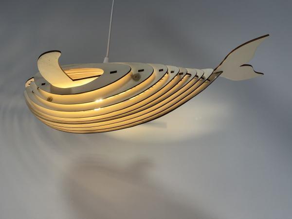 Ceiling lamp "Blue Whale" - from rear